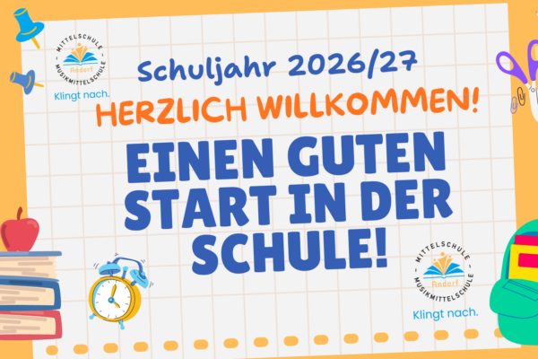 Herzlich Willkommen im neuen Schuljahr